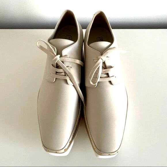 New Stella McCartney Elyse Ivory Vegan 80mmPlatform Shoes Size 40 / US 10 - Picture 6 of 15